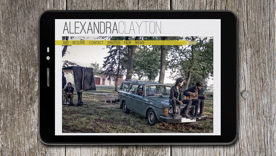 Alexandra Clayton Website Design