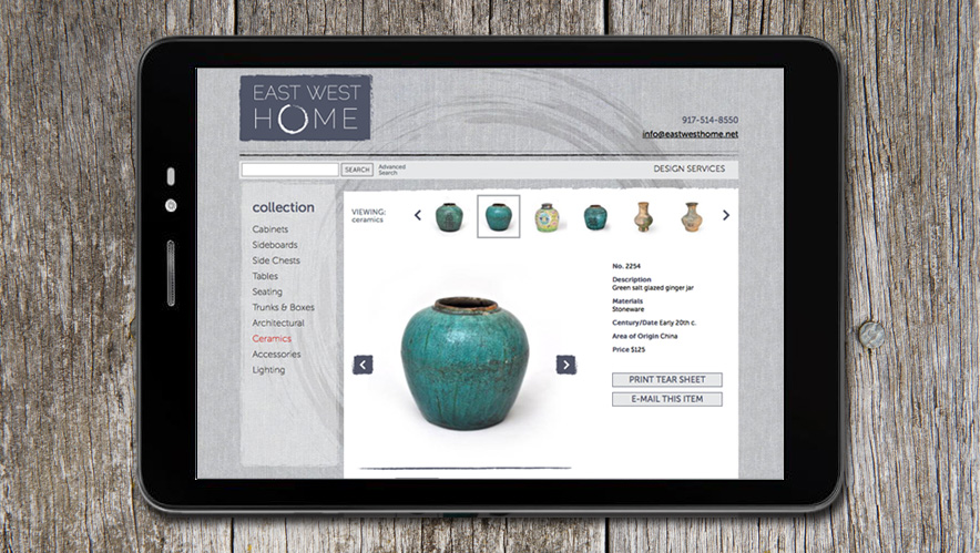 East West Home Logo and Website Design