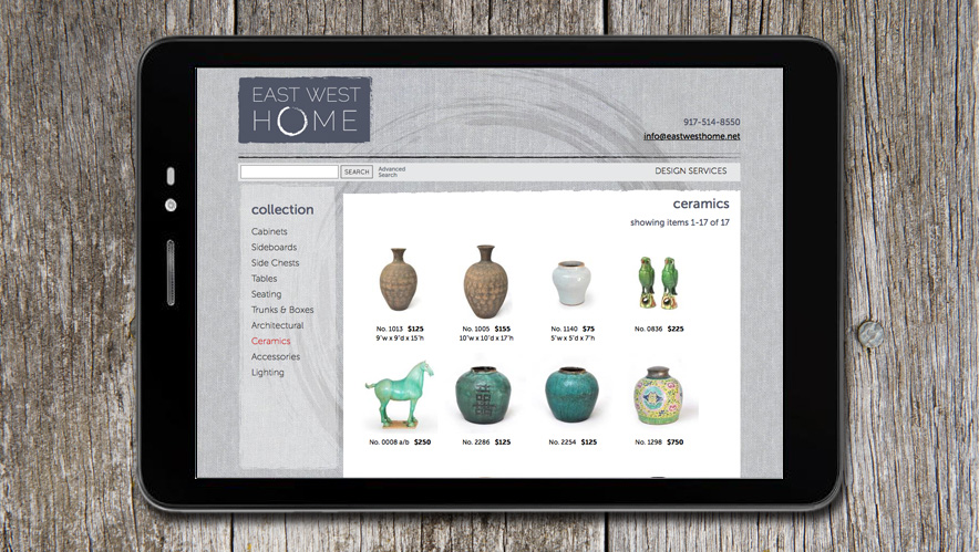 East West Home Logo and Website Design