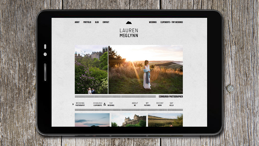 Lauren McGlynn Photographer Website Design