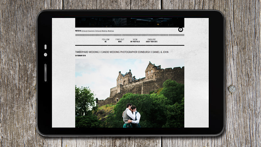 Lauren McGlynn Photographer Website Design
