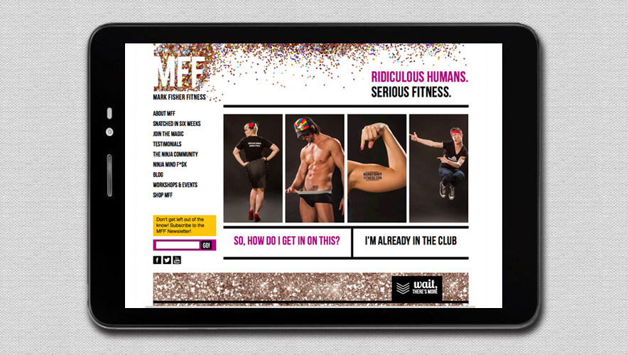Mark Fisher Fitness Logo Design and Website Design
