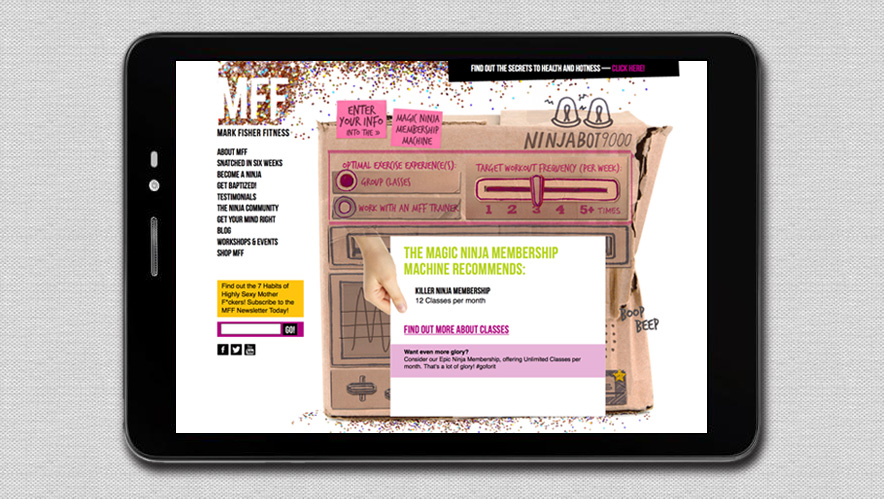 Mark Fisher Fitness Logo Design and Website Design