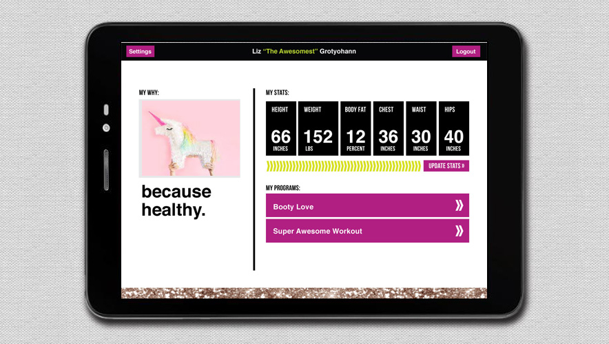 Mark Fisher Fitness App Design