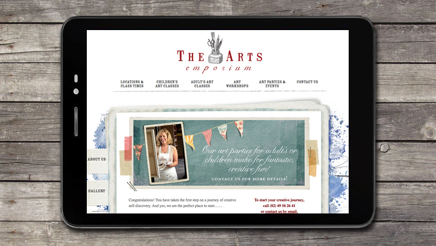 The Arts Emporium Website Design