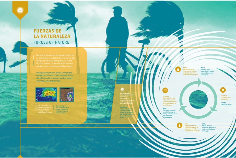 Puerto Rican science museum exhibit graphic design